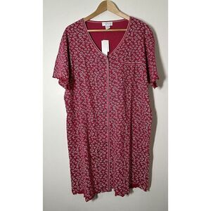 B.G. Street 100% Cotton Short Sleeve Floral Nightgown Womens M/L NWT